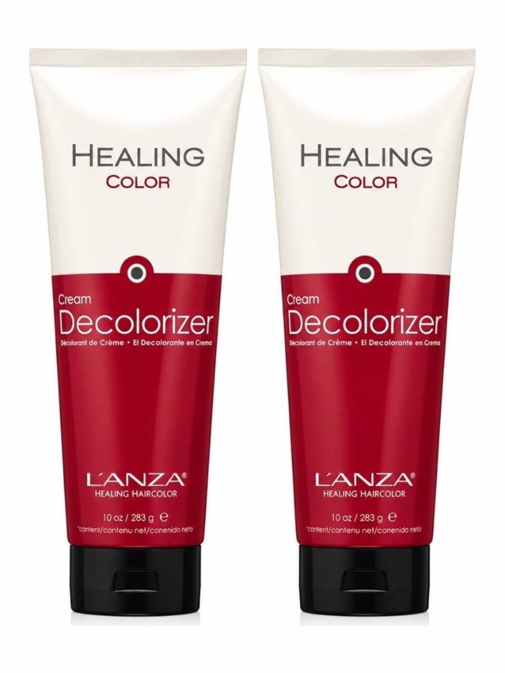 L’ANZA Healing Color Cream Decolorizer 10 oz 283g Duo 2 Pack Professional